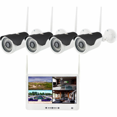 WIFI Камеры уличного видеонаблюдения 4шт и регистратор с экраном Defender spar-5520 фото