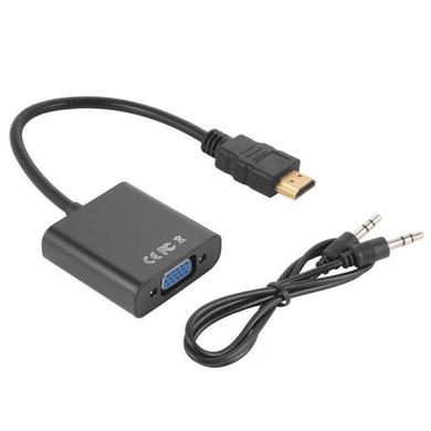 Перехідник HDMI в VGA з аудіовходом 3.5 мм lambixX-HDMI/VGA audio фото