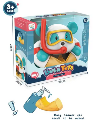 Музыкальная игрушка для ванны Bk toys Мишка мыльные пузыри пена NadomaxPof-NM4865 фото