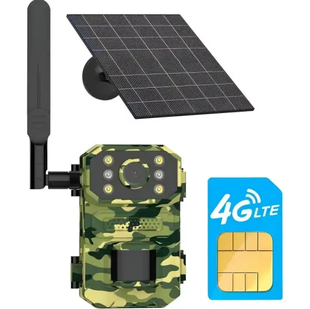 Камера для охоты на солнечной батарее A8S 4G, ночная съемка, датчик движения, камуфляж OptDropPof-sp9926 фото