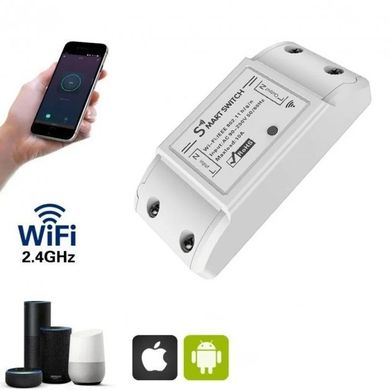 Wifi реле для розумного будинку Wi-Fi Smart Switch 10А, розумний вай фай вимикач spar-4982 фото