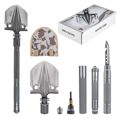 Лопата Универсальная складная лопата-мультитул 10-в-1 Multifunctional shovel ES-118 ANDIK-3215 фото