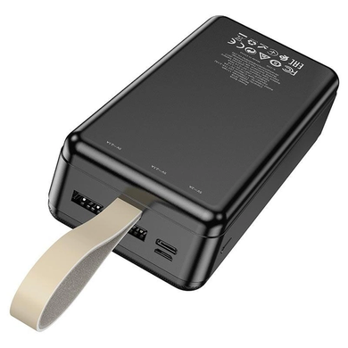 Зовнішній акумулятор повербанк Power Bank Hoco J91B 30000mAh | 2USB/Type-C, 5W, 2.1A | Black delta-19 фото