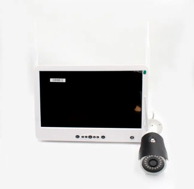 Комплект відеоспостереження бездротової DVR KIT Full HD UKC CAD-1308 LCD 13.3" WiFi 8ch набір на 8 камер spar-5521 фото