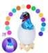 Дитячий нічник Динозавр SUNROZ Dino-Egg на підставці, акумуляторний, 16 кольорів, світильник іграшка з пультом yakov-3040324 фото 8