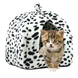 М'який будиночок для собак та кішок Pet Hut White 25х25 KaramanPof-MA266brown фото 3