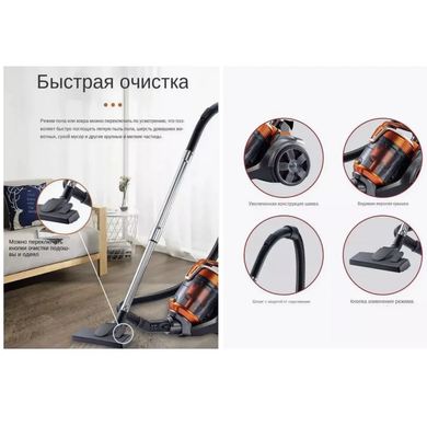 Бытовой пылесос SK-13004, оранжевый FlipMart-SK-13004 фото