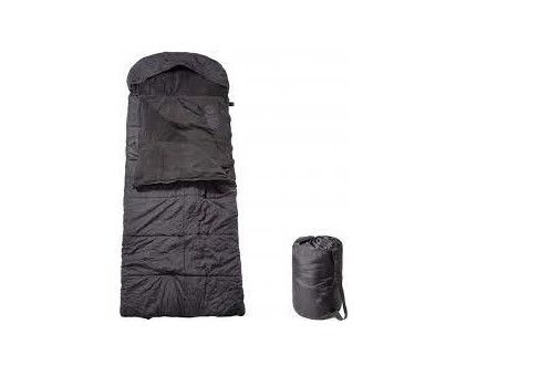 Зимний спальный мешок одеяло с капюшоном на флисе 2,1*0,75 см 400г/м.кв