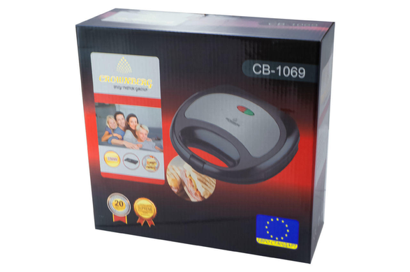 Сендвичница Crownberg Cb-1069 Бутербродница WimpexPof-CB-1069 фото