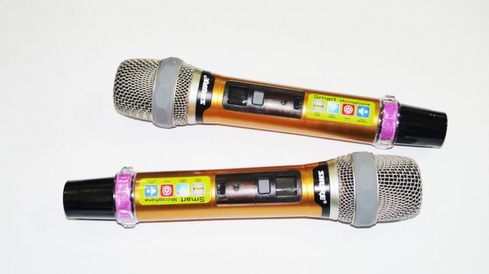 Вокальний динамічний мікрофон 2шт DM UG-X10 II Shure з радіосистемою spar-5075 фото