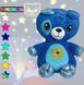 Детская Мягкая игрушка животных со Светильником проектор звездного неба Синяя  con27-Star Belly  фото 2