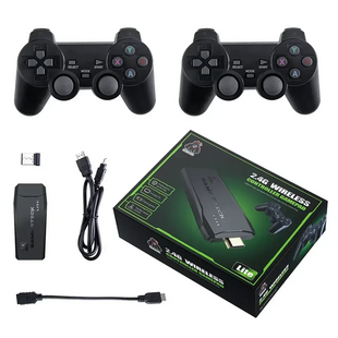 Ігрова приставка m8 mini game stick 4k hdmi та 2 бездротові джойстики консоль для телевізора Yakov-1011 фото