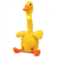 Інтерактивна іграшка повторюшка Качка Talking duck 120 пісень танцює, співає, світиться та повторює слова grant-3 фото