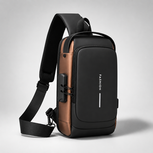 Нагрудная сумка с противоугонным замком с паролем Backpack AND XL1228 AndoptPof-4006 фото