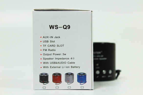 Портативна колонка Bluetooth WSTER WS Q9BT wimpEx-Q9BT фото