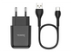 Зарядний пристрій 220В USBx1 з кабелем USB - Type-C Hoco N2 Vigour EUROmaX-8137 фото 1