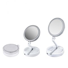 Складное зеркало для макияжа с Led подсветкой круглое увеличительное 10x My Fold Away Mirror!!!!