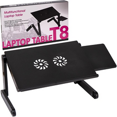 Универсальный Столик трансформер для ноутбука Laptop Table T8, активное охлаждение NaDoMax-0001 фото