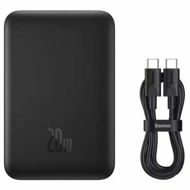 Портативное зарядное устройство Power Bank Baseus Magnetic Mini 20W c БЗУ 10000 mAh WimpexPof-PPCX020001 фото