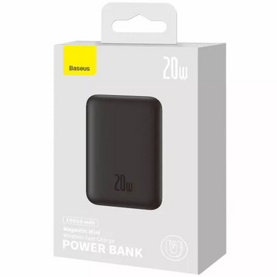 Портативное зарядное устройство Power Bank Baseus Magnetic Mini 20W c БЗУ 10000 mAh WimpexPof-PPCX020001 фото