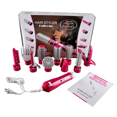 Фен щетка 10 в 1 Fullcome Hair Styler ST300 Профессиональный многофункциональный стайлер для выпрямления и завивки волос JumpexPof-10346 фото