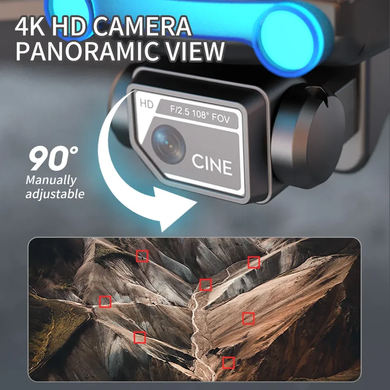 Професійний міні-дрон на великі відстані з 4K hd камерою та gps A8 муштак-7 фото