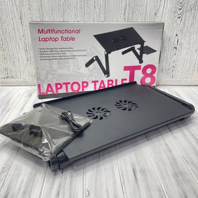 Универсальный Столик трансформер для ноутбука Laptop Table T8, активное охлаждение