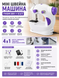 Мини швейная машинка 220V UTM Sewing machine 201 и педалью Белый LambixPof-ST201/212 фото 4