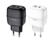 Зарядний пристрій 220В USBx2 з кабелем USB - Lightning Hoco C77A Highway EUROmaX-7950 фото 1